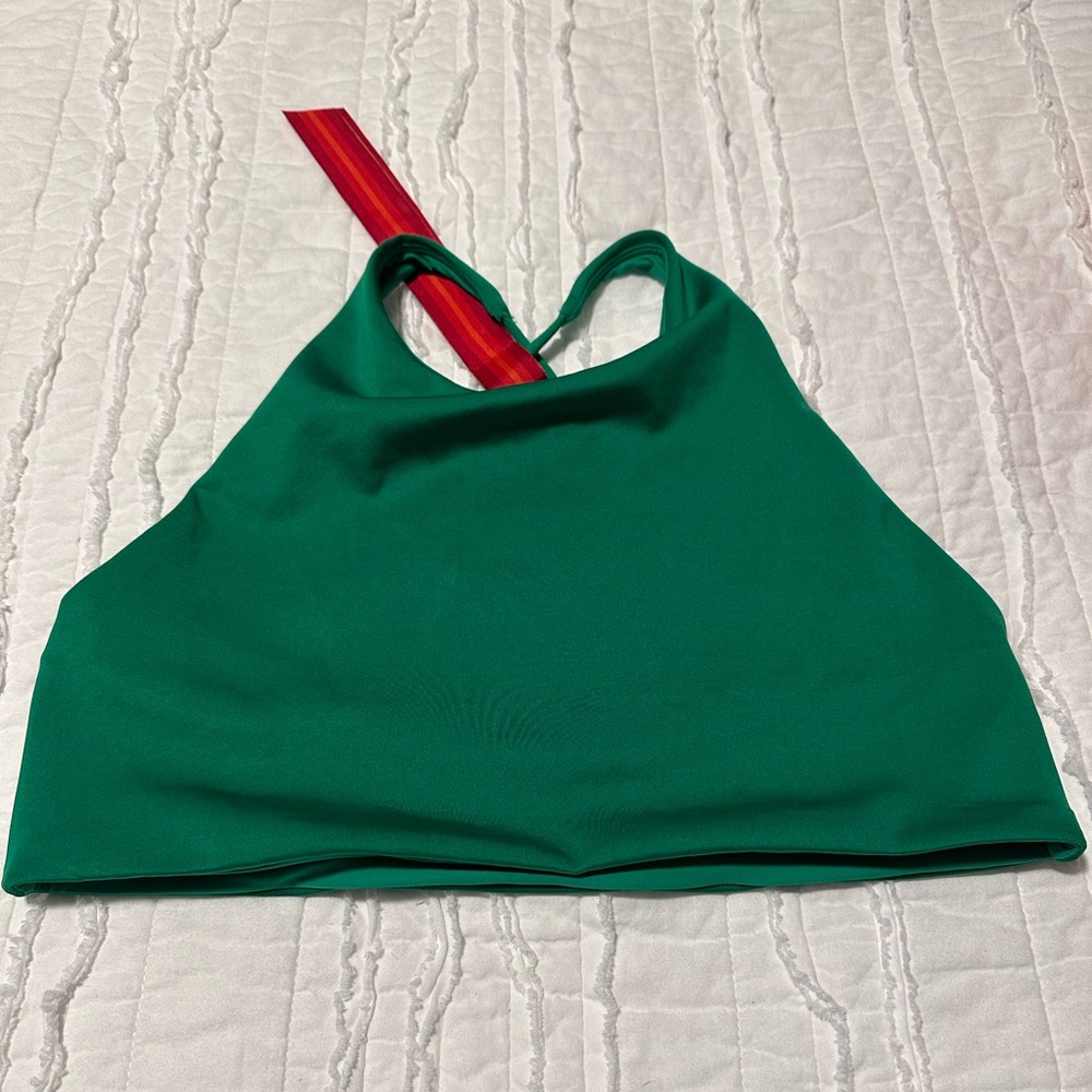 BNWT Left on Friday Hi Dive Top size Large in Green (Turf) color
